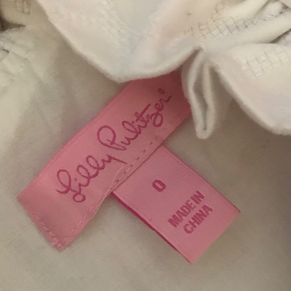 Lilly Pulitzer White Heart shift dress sz 0 - Picture 3 of 3